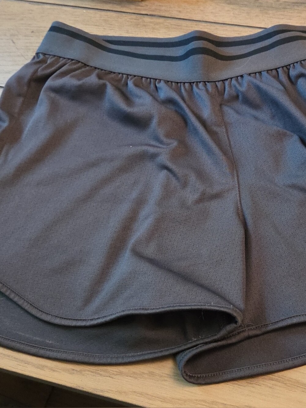 Adidas Girls Athletic Shorts in Charcoal Grey